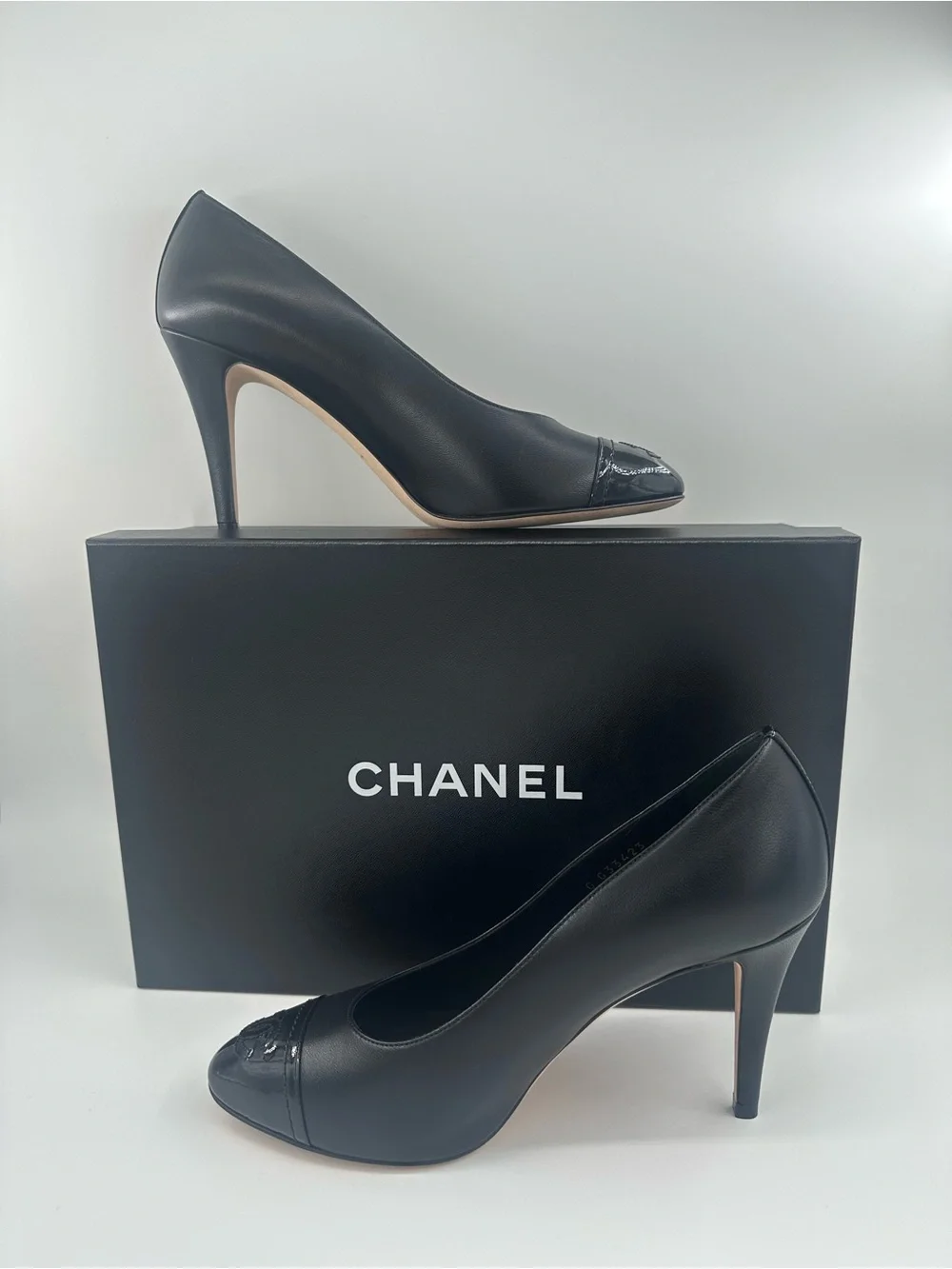 CHANEL Classic Black Cap-Toe Pumps EU 37 | Never Worn | Box & Dust Bag